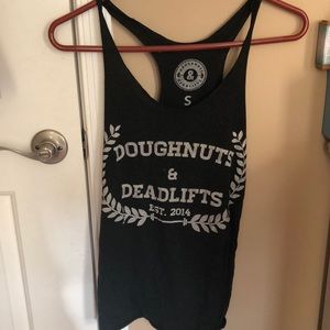 Doughnuts & deadlifts racerback